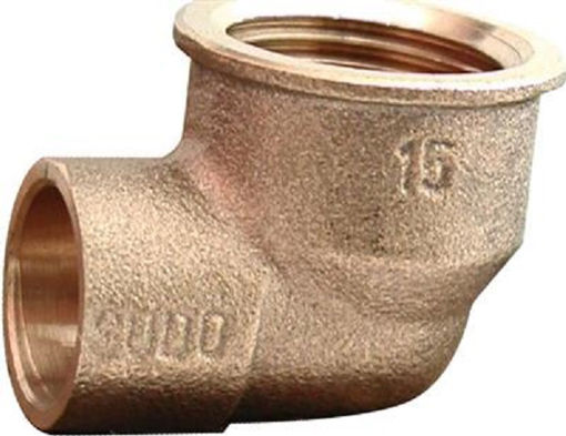 Picture of End Feed  22mm x 3/4" Elbow Female Iron