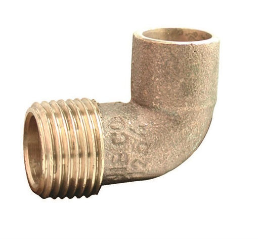 Picture of End Feed 15mm x 1/2" Elbow Male Iron