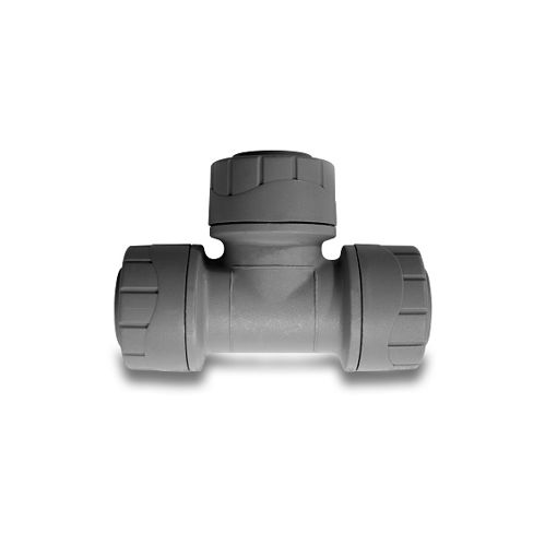 Picture of Polypipe Polyplumb 22mm Equal Tee - Grey