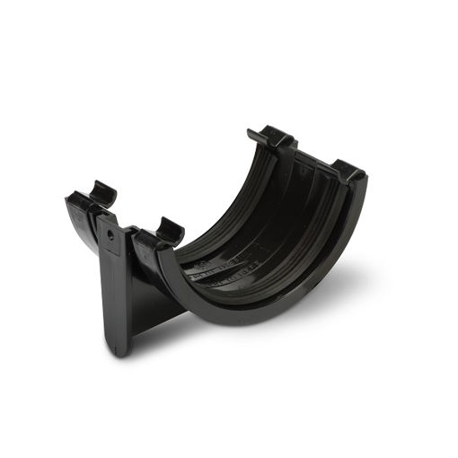Picture of Polypipe Half Round Gutter Union Bracket - Black