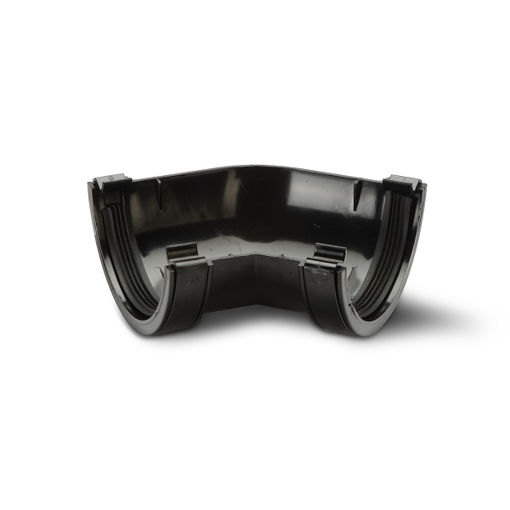 Picture of Polypipe Half Round Gutter 90Deg Angle - Black