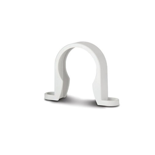 Picture of Polypipe ABS 40mm Pipe Clip - White