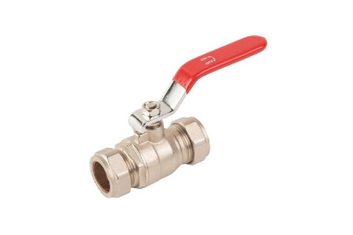 Picture of 28mm Red Lever Ball Valve