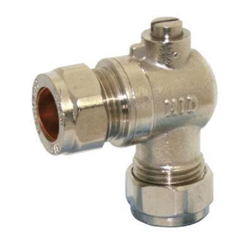 Picture of 15mm Angled Isolating Valve - Chrome