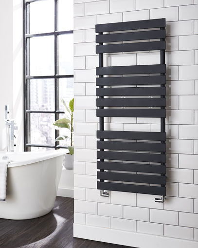 Picture of Kartell Atlantic Designer Towel Radiator 1185mm x 500mm - Anthracite