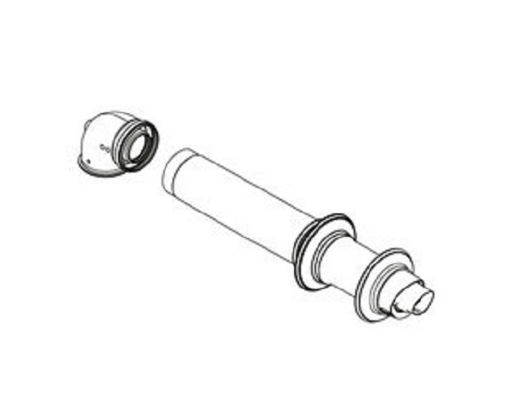 Picture of Ideal Telescopic Horizontal Flue Terminal 0.7m (526-741mm)