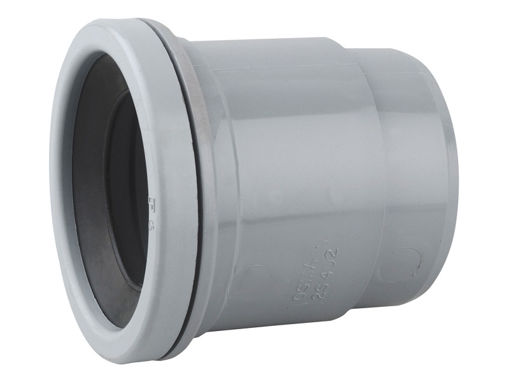 Picture of Wavin OsmaSoil 2S402G Ring Seal Boss Adaptor (50mm) Grey