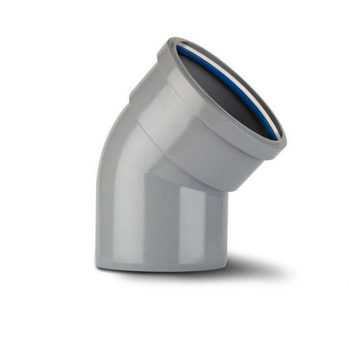 Picture of Polypipe Soil  4" 45Deg Elbow Single Socket- Grey