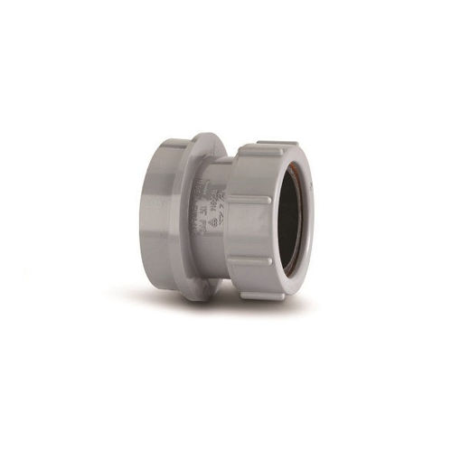 Picture of Polypipe Soil  40mm Boss Adaptor Mechanical - Grey