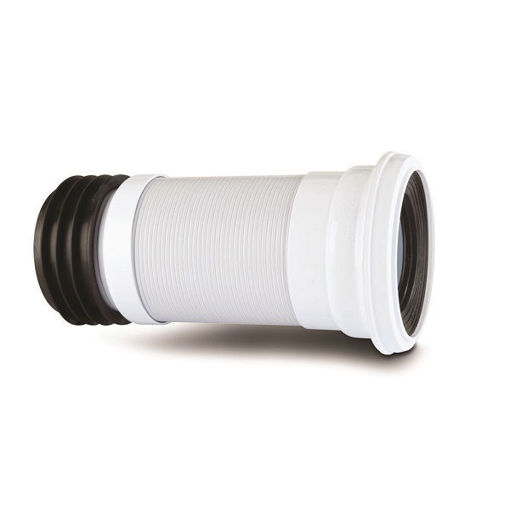 Picture of Polypipe Kwikfit 300-600mm Flexible Pan Connector - White
