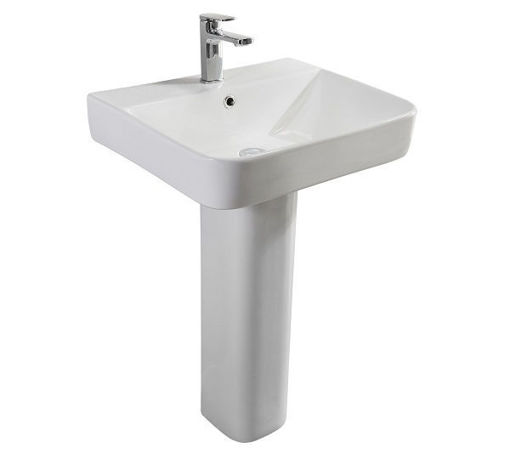 Picture of Elgin 500mm 1 Tap Hole Basin With Full Pedestal (ALL27423/ALL26321)