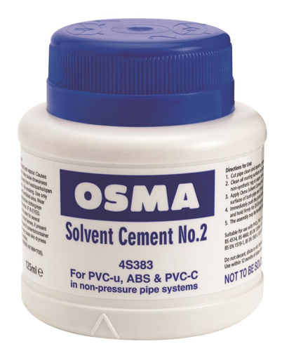 Picture of Wavin OsmaSoil 4S383 Solvent Cement No. 2 125ml Can