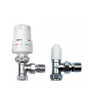 Kartell K-Therm Copa Style Angled 15mm Thermostatic Radiator Valve & Lockshield Pack