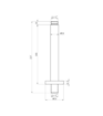 180mm Round Ceiling Arm