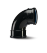 Polypipe Soil  4" 90Deg Elbow Double Socket- Black