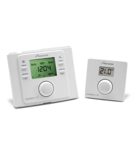 Worcester Greenstar Comfort I RF Wireless Room Thermostat and Plug-in Twin Channel Programmer