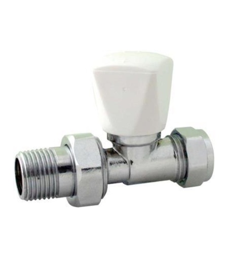 Straight Radiator Valve 15mm x 1/2"