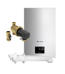 Glowworm Compact 28kw Combi Boiler & Horizontal Flue & Power Filter- Pack