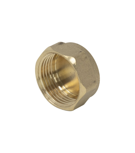 1/2" Brass Blanking Cap