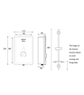 Bristan Bliss Electric Shower 10.5KW Black