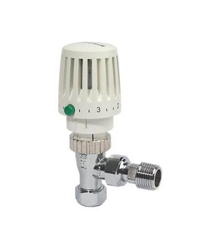 Honeywell Valencia Traditional Angled Thermostatic Radiator Valve 15mm