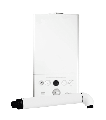 Ideal Atlantic 24kw Combi Boiler, Flue & Clock - 223491