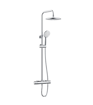 Buzz Thermostatic Bar Shower with Rigid Riser (Chrome)