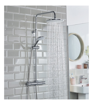 Buzz Thermostatic Bar Shower with Rigid Riser (Chrome)