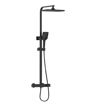 Craze Thermostatic Bar Shower with Rigid Riser in Black