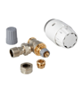 Danfoss Angled RAS-C2 Thermostatic Radiator Valve 10mm/8mm