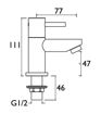 BTZ 1/2 C Blitz Basin Pillar Taps