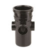 Wavin OsmaSoil Ring Seal System Bossed Pipe Black 110mm 4S589B