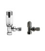 Kartell K-Therm Refined 15mm Angled Twin TRV Valve Pack & Lockshield