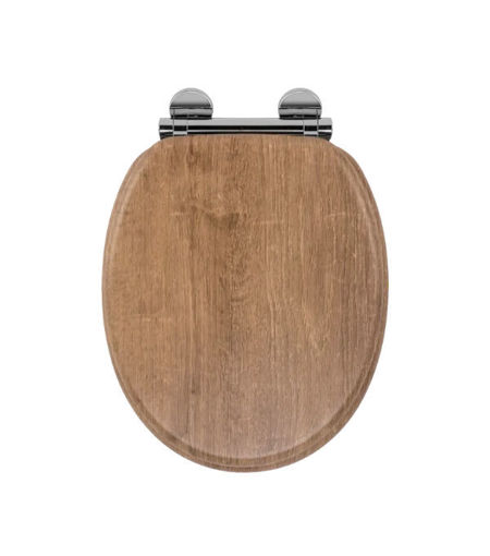 Croydex Ontario Flexi-Fit Moulded Wood Flexi-Fix Toilet Seat - WL602086H