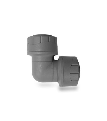 Polypipe Polyplumb 10mm 90 Degree Elbow - Grey