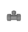 Polypipe Polyplumb 15mm x 15mm x 10mm Reducing Tee - Grey