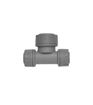 Polypipe Polyplumb 15mm x 15mm x 22mm Reducing Tee - Grey