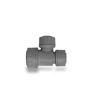 Polypipe Polyplumb 22mm x 15mm x 15mm Reducing Tee - Grey