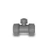 Polypipe Polyplumb 22mm x 22mm x 10mm Reducing Tee - Grey