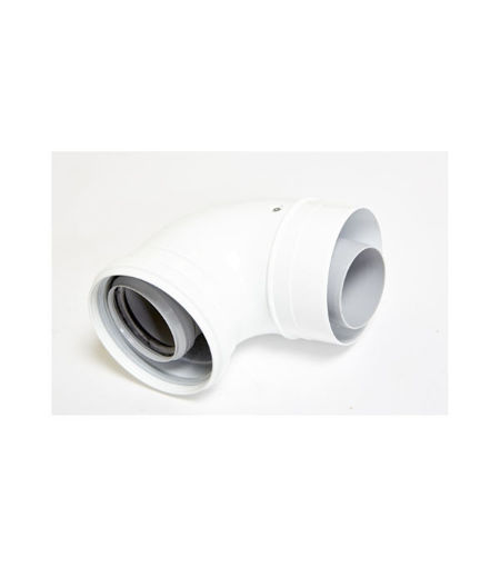Ideal Flue Elbow 90 Deg kit (60/100)