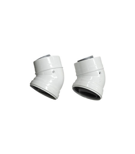 Ideal Flue Elbow 45 Degree Kit (60/100) (Pair)