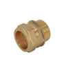 Compression 15mm x 3/8" Straight Connector Male Iron