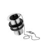 Armitage Shanks Slotted Basin Waste with Plastic Plug; Chain and Stay; Chrome