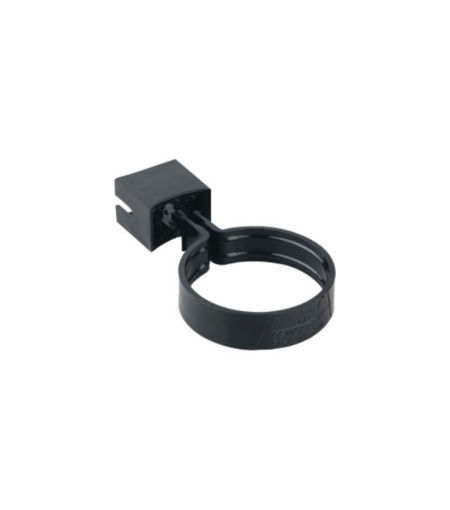Wavin Osma RoundLine 68mm Pipe Or Socket Bracket Black