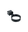 Wavin Osma RoundLine 68mm Pipe Or Socket Bracket Black