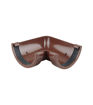 Wavin Osma RoundLine OT003N Gutter 90deg Angle Brown