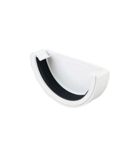 Wavin Osma RoundLine OT011W Ext Stop End White