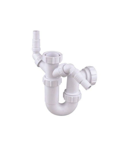 Wavin Osma Trap 5V869W 40mm Adjustable Sink Trap 75mm