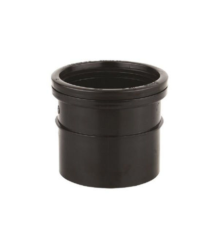Wavin OsmaSoil 4S124B S/SW Single Socket 110mm Black