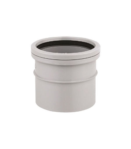 Wavin OsmaSoil 4S124G S/SW Single Socket 110mm Grey